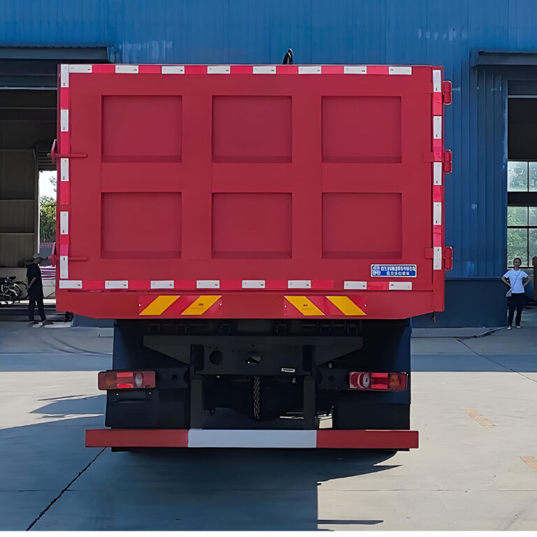 Camión de basura con cuchara hidráulica - solución de recogida de residuos con cuchara