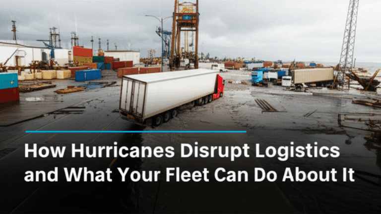 Jak huragany zakłócają logistykę i co Twoja flota może z tym zrobić?